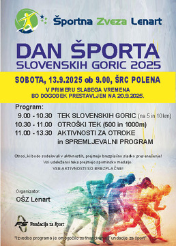 dan športa 2025- vabilo